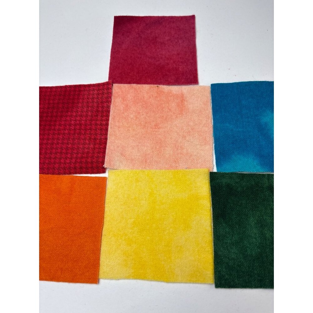 Wool Squares Rug Hooking & Applique 4 1/4" Multi-Color Set Rug Hooking - Picture 9 of 14